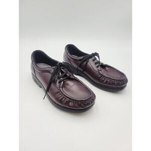 SAS Take Time Shoes Womens Size 8 Med Lace Up Oxford Loafers Antique Wine